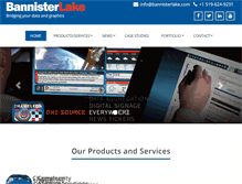 Tablet Screenshot of bannisterlake.com